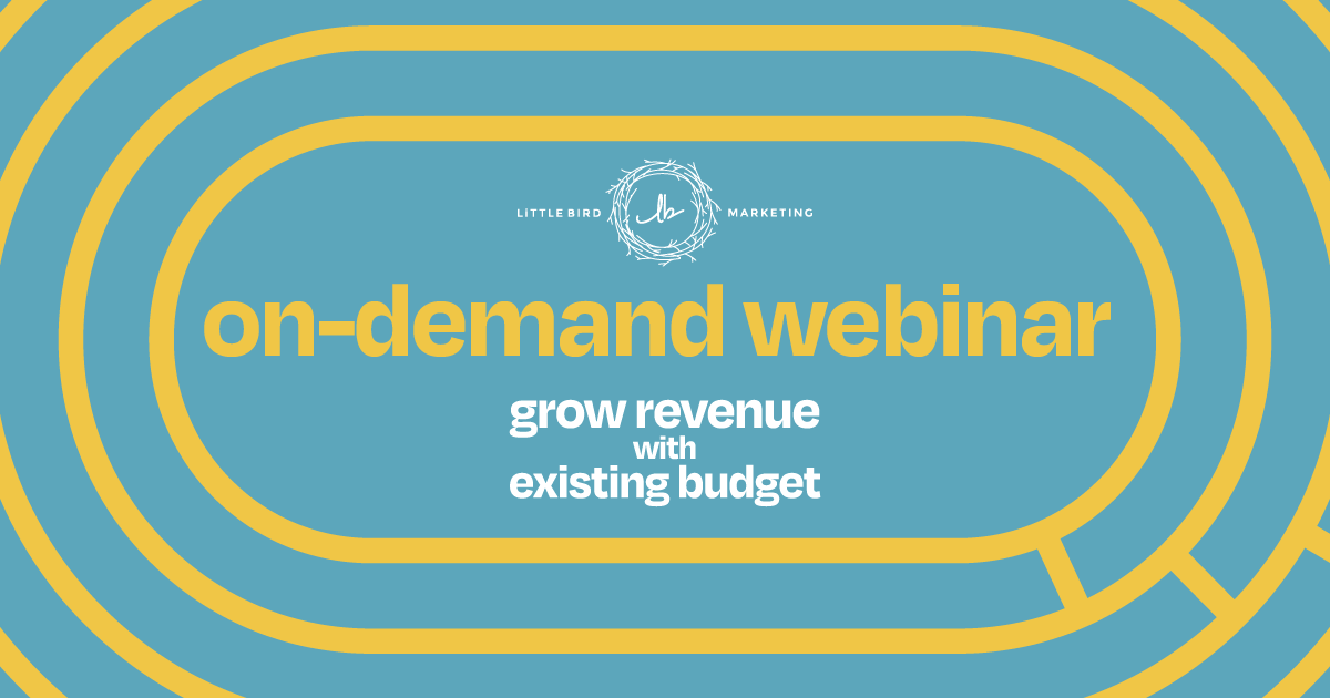 On Demand Webinar - Grow Revenue with Existing Budget